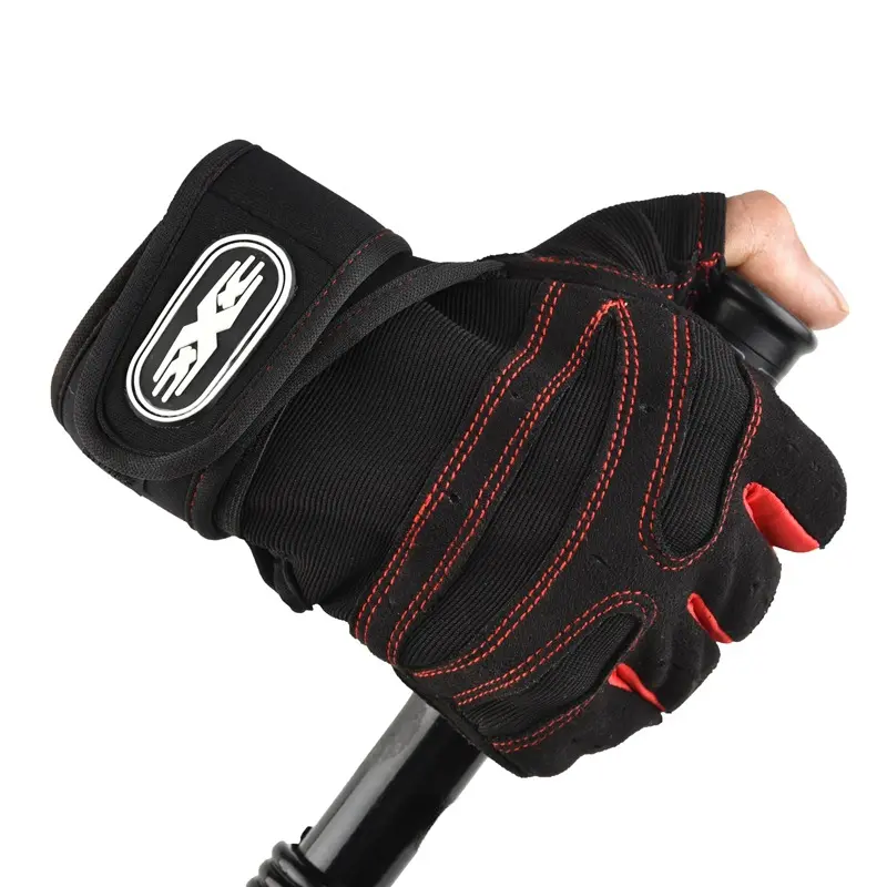 Gym Gloves Fitness Heavyweight Training Gloves Men Women Body Building Half Finger Non-Slip Gloves Wrist Weightlifting Sports