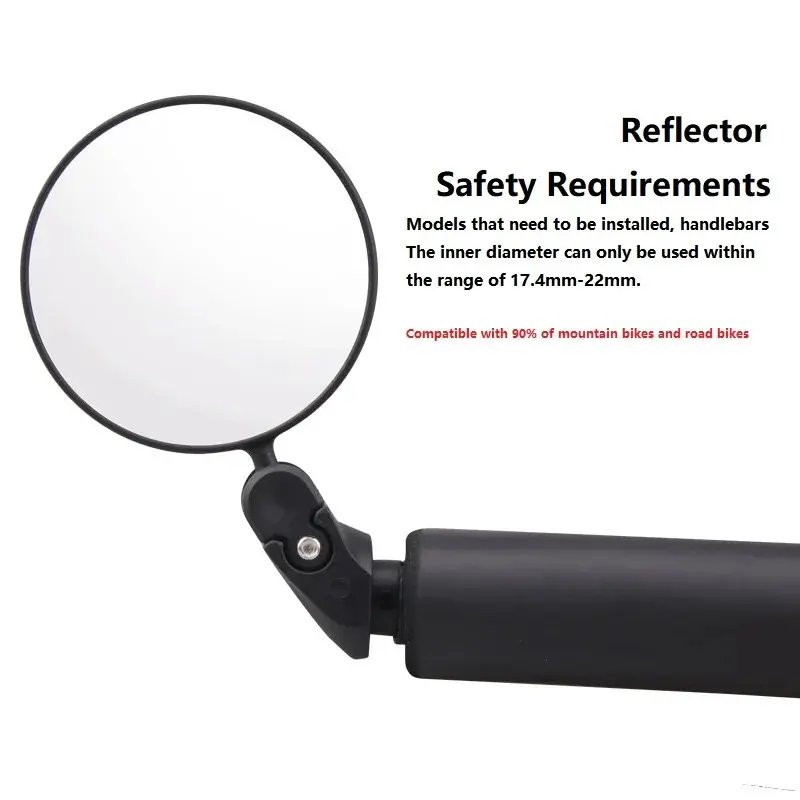 Universal Bicycle Mirror Rearview Adjustable Rotate Wide-Angle Cycling Handlebar Rear View Mirrors for MTB Road Bike Accessori