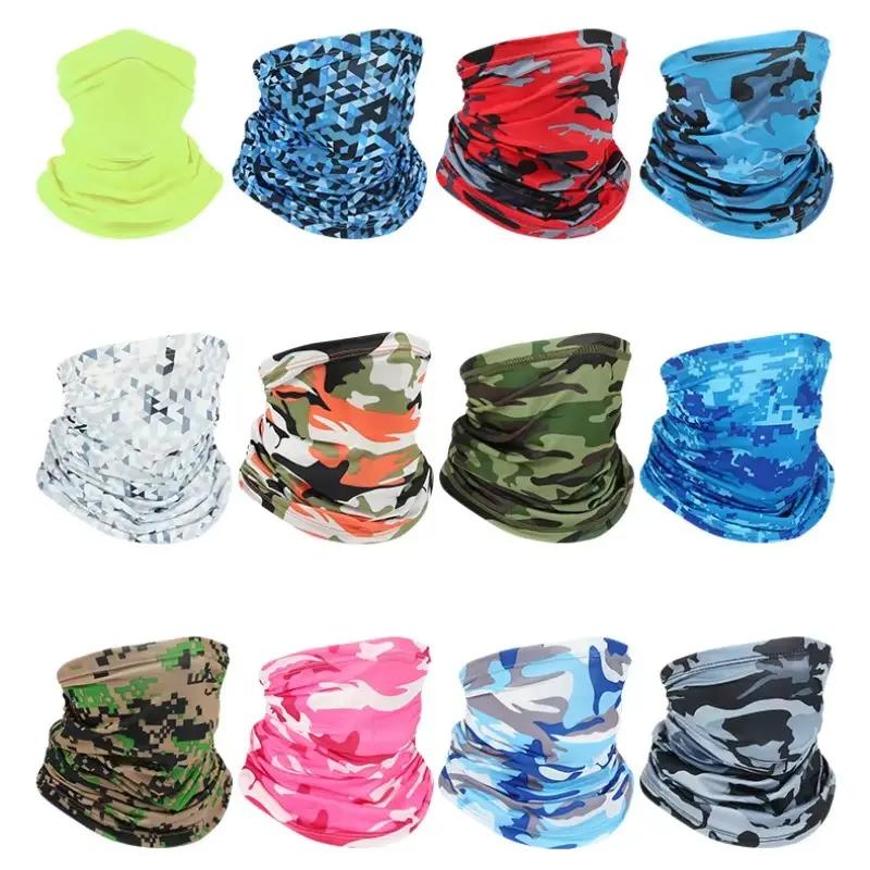 Outdoor Ice Silk Sun Protection Bib Spring and Summer Motorcycle Neck Cover Sports Bandana Riding Mask Full Face