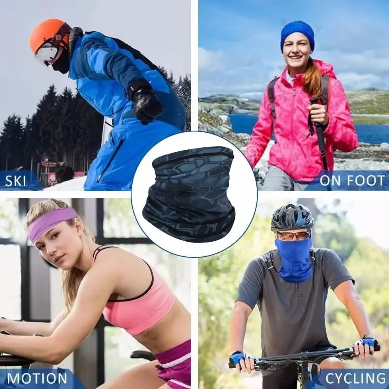 Outdoor Ice Silk Sun Protection Bib Spring and Summer Motorcycle Neck Cover Sports Bandana Riding Mask Full Face
