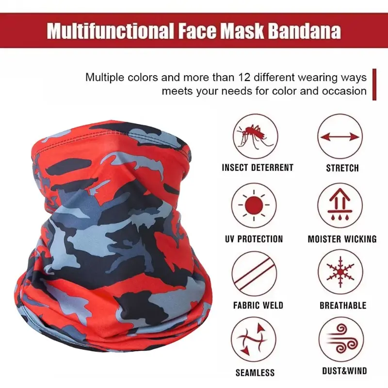 Outdoor Ice Silk Sun Protection Bib Spring and Summer Motorcycle Neck Cover Sports Bandana Riding Mask Full Face
