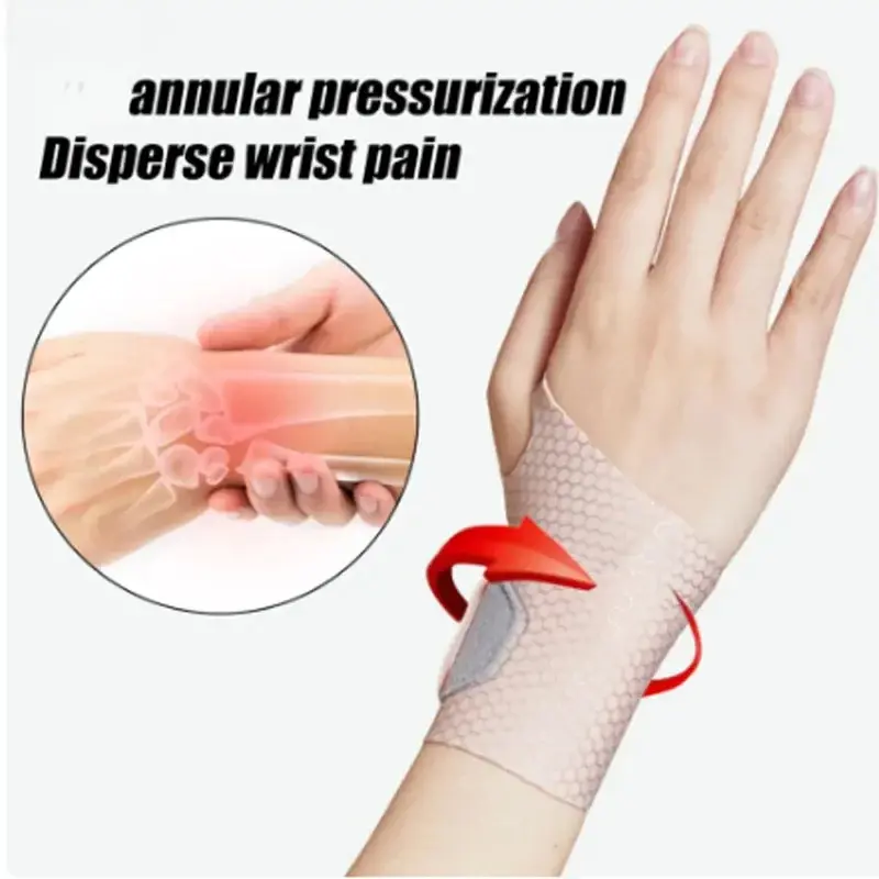 Adjustable Wristbands Safety Wrist Support Bracer Gym Sports Wristband Carpal Protector Breathable Injury Wrap Band Strap