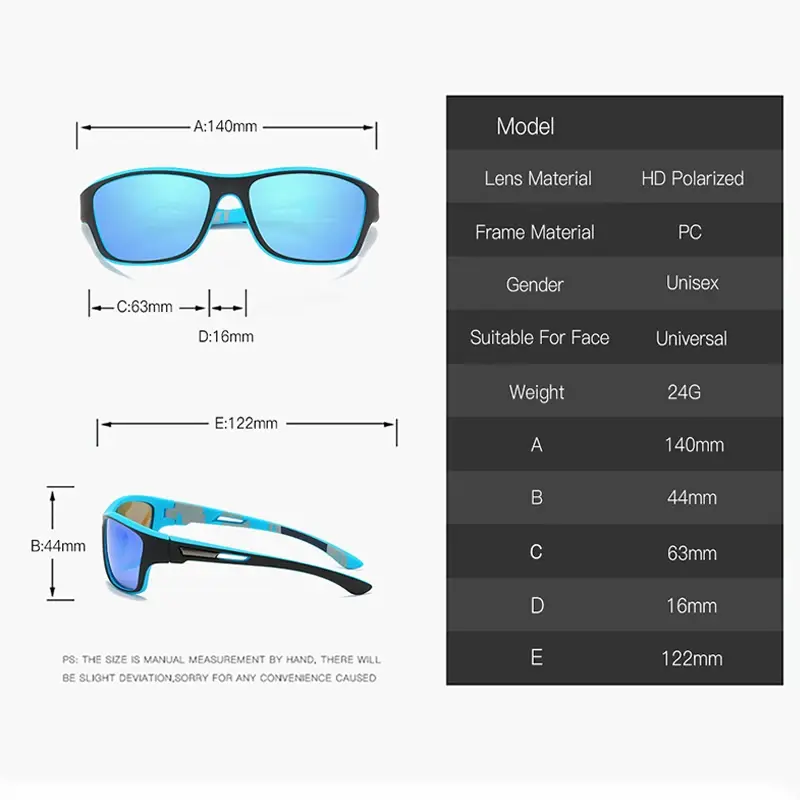 Cycling Sunglasses Outdoor Mountain Bike Riding Motorcycle Goggle Men Women Travel Beach Shades Polarized Sun Glasses UV400