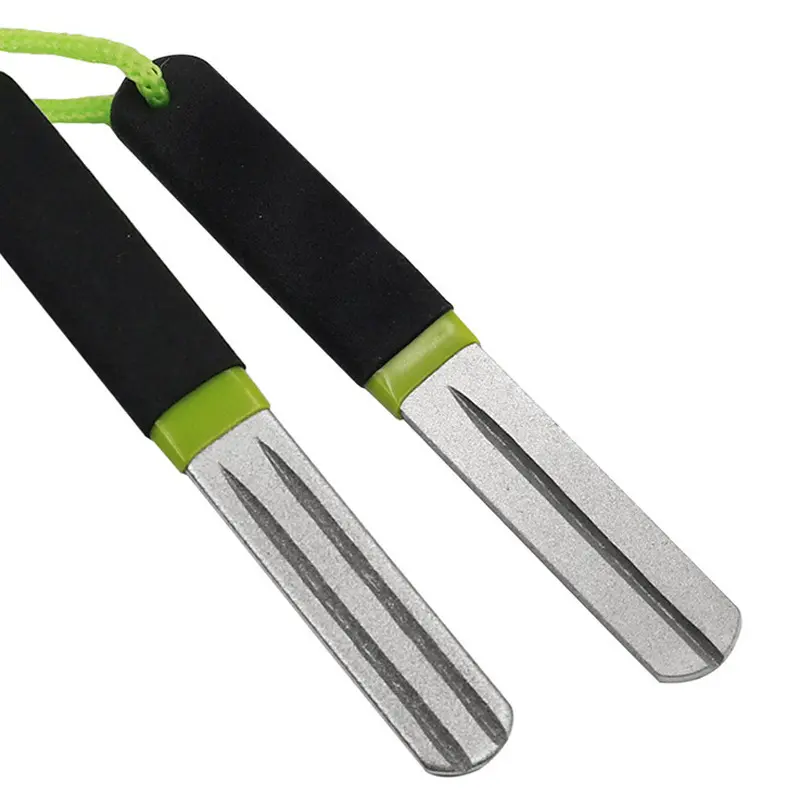 1pc Fishing Hook Sharpener Portable Diamond Knife Mini EDC Pocket Fish Hook Sharpen Tool for Camp Hike Outdoor Accessory
