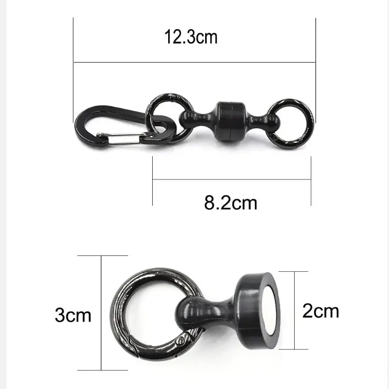 Portable Strong Magnetic Hook Outdoor Tent Camping Climbing Carabiner Mountaineering Buckle Hiking Fishing Lanyard Clip Tools