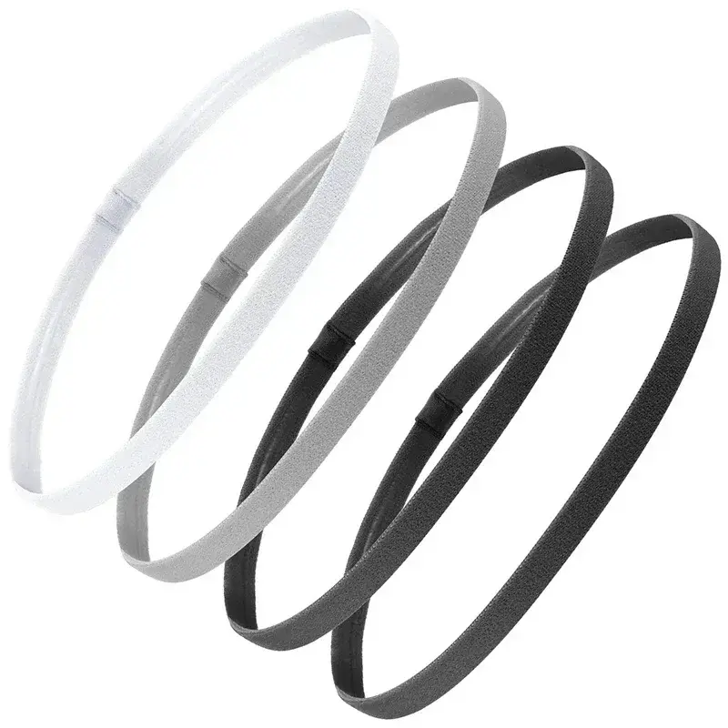 1PCs Simple Unisex Sports Hairband Non-slip Silicone Strip Sweat Guide Elastic Headbands Yoga Running Fitness Hair Accessories