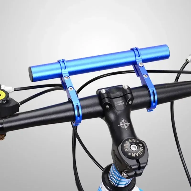 10/20/30cm Bicycle Handlebar Extended Bracket MTB Headlight Mount Extented Bar Road Mountain Bike Handlebar Extender Rack Parts