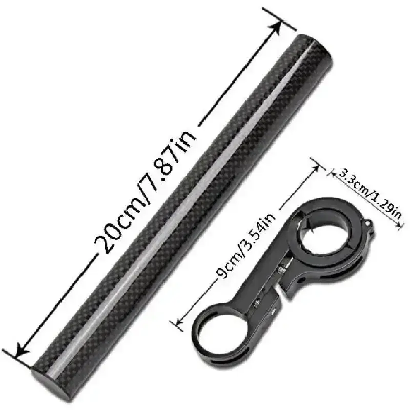 10/20/30cm Bicycle Handlebar Extended Bracket MTB Headlight Mount Extented Bar Road Mountain Bike Handlebar Extender Rack Parts