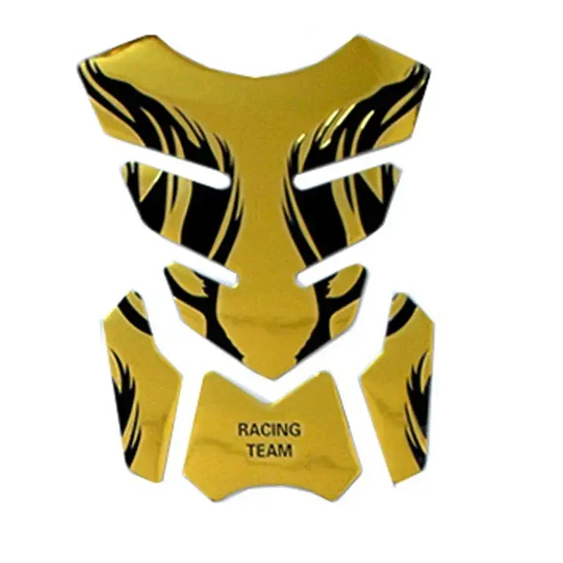 1pc Motorcycle Tankpad Sticker Fishbone 3D Tank Pad Stickers Oil Gas Protector Cover Decoration Flame Motorcycle Accessories