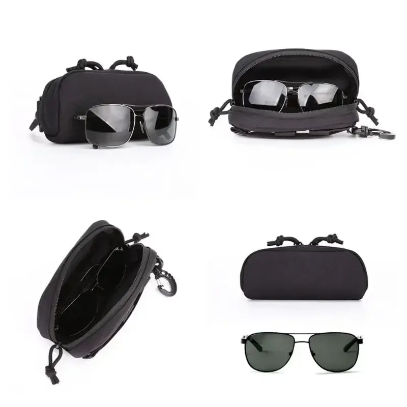 Glasses Pouch Sunglasses Protective Case Waist Pack Utility EDC Tool Pouches Outdoor Hunting Goggles Eyeglasses Holder Bag