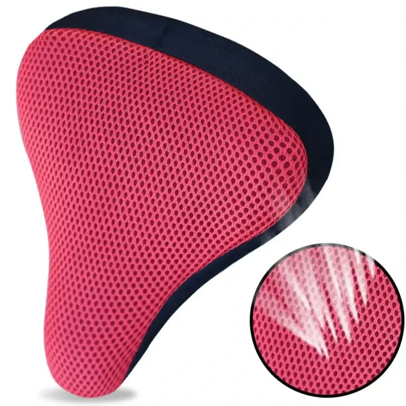 Bicycle Saddle 3D Soft Bike Seat Cover Cycling Silicone Seat Cushion Cycling Breathable Saddle Comfortable Bicycle Bike 자전거안