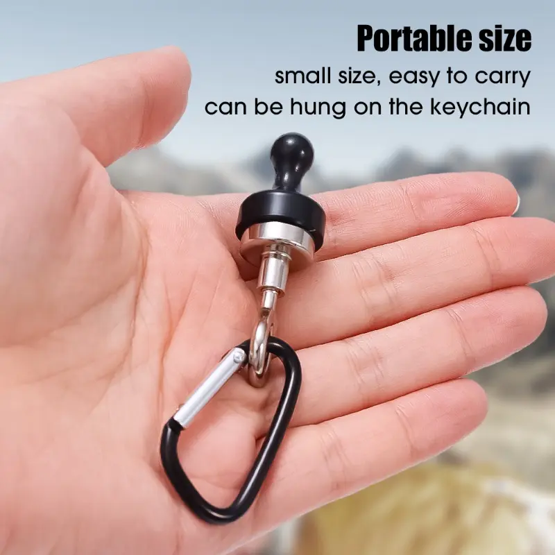 1Pcs Camping Magnetic Hooks Heavy Duty Separable Outdoor Tent Canopy Carabiner Clip Magnet Hanger Camping Tools Accessories