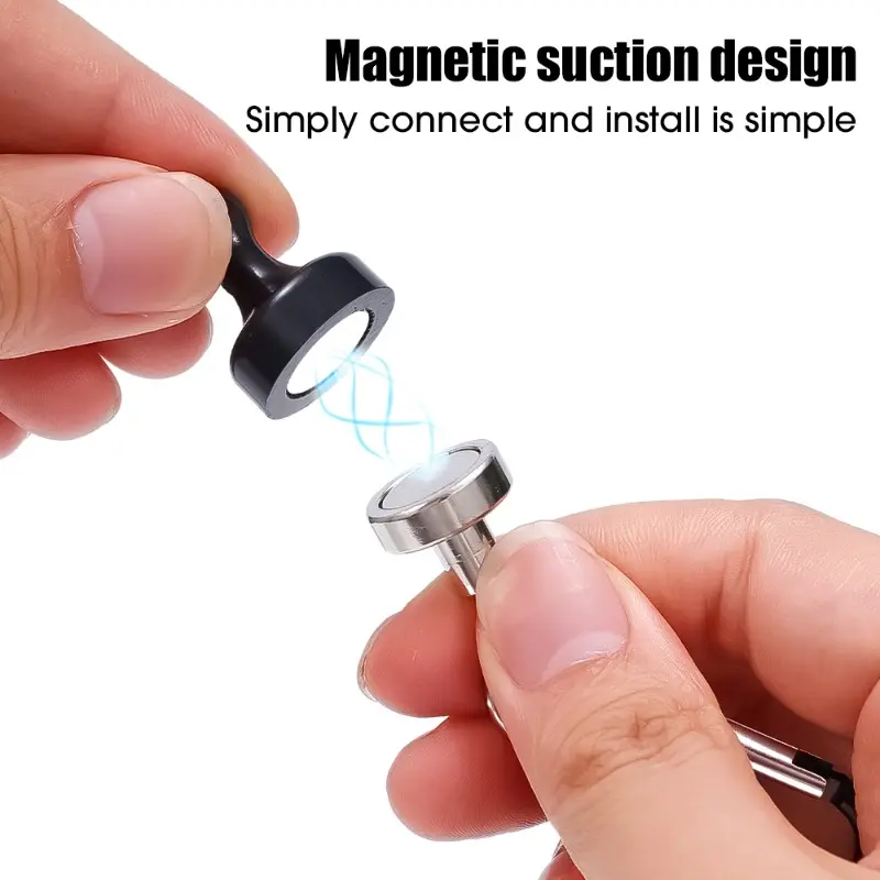 1Pcs Camping Magnetic Hooks Heavy Duty Separable Outdoor Tent Canopy Carabiner Clip Magnet Hanger Camping Tools Accessories