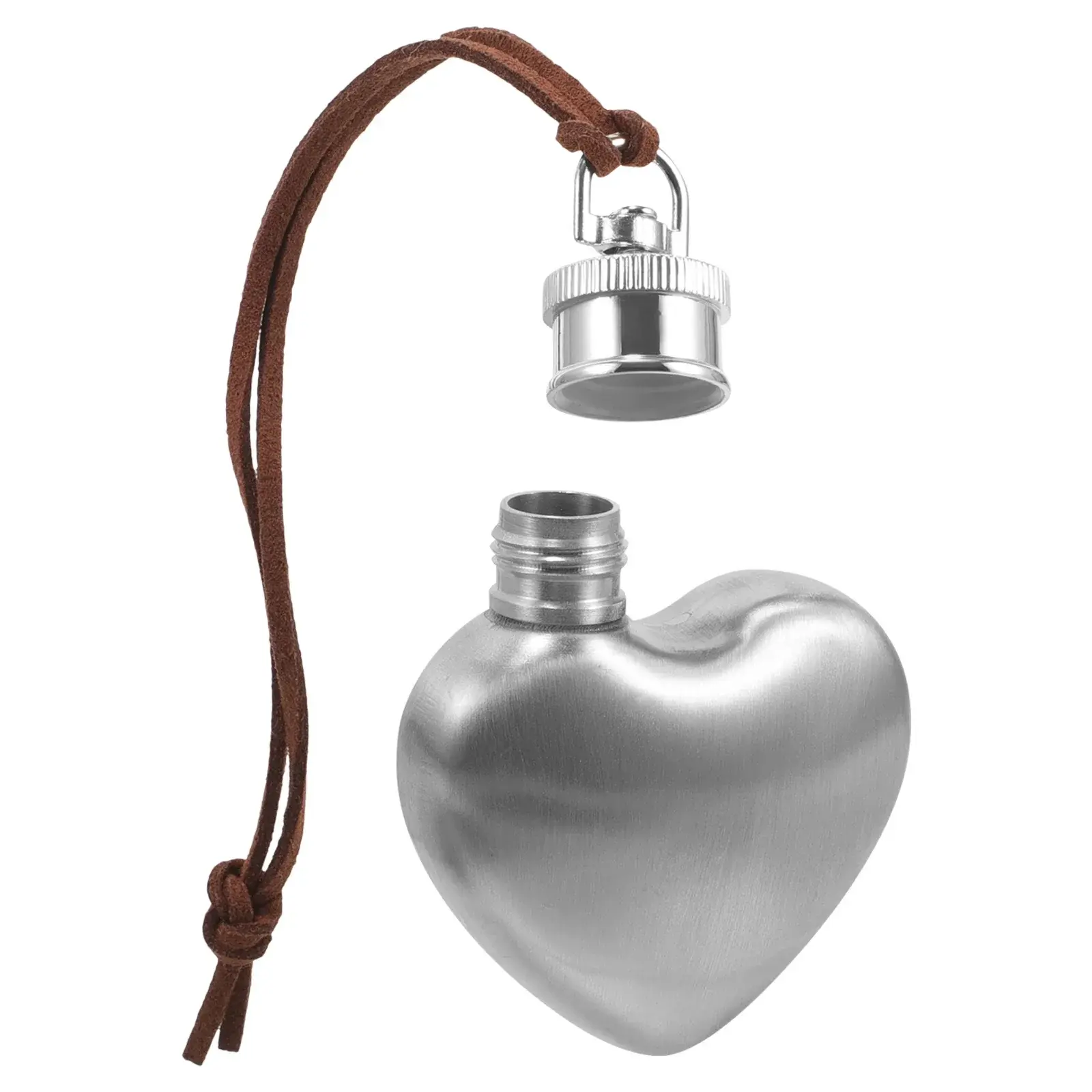 1PC Outdoor Hip Flask Portable Wine Pot Small Hip Flask Heart Shaped Flask Stainless Steel Wine Water Bottle Vodka Bottle