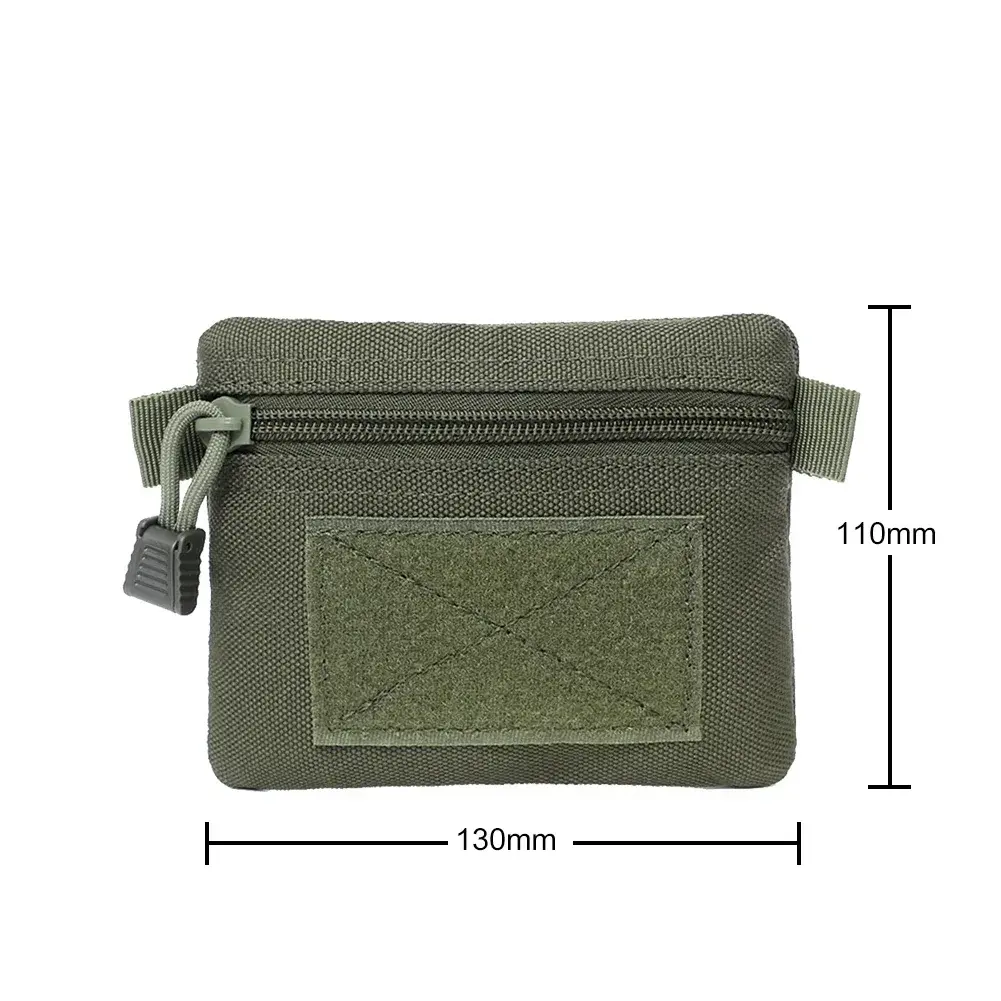 Outdoor Camping EDC Molle Wallet Waterproof Portable Travel Zipper Waist Pouch for Camping Hiking Hunting EDC Pouch