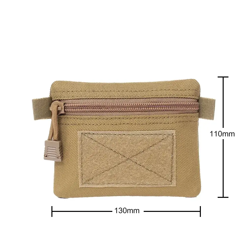 Outdoor Camping EDC Molle Wallet Waterproof Portable Travel Zipper Waist Pouch for Camping Hiking Hunting EDC Pouch