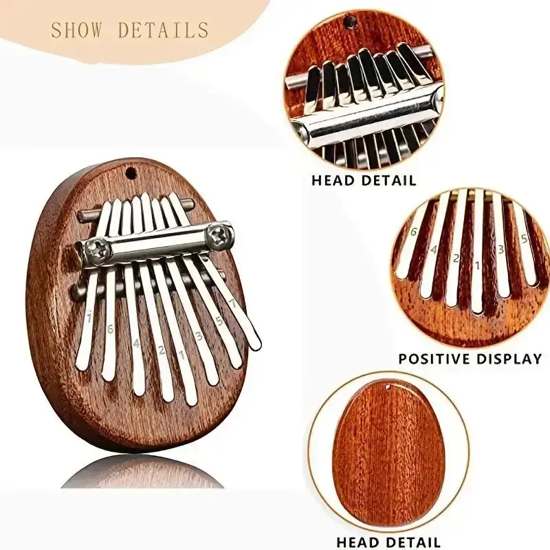 Piano Musical Instrument Convenient to Carry Thumb Piano Heart-shaped Crystal Thumb Piano for Party for Beginning Oboist