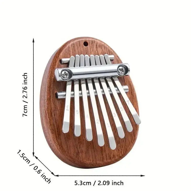 Piano Musical Instrument Convenient to Carry Thumb Piano Heart-shaped Crystal Thumb Piano for Party for Beginning Oboist
