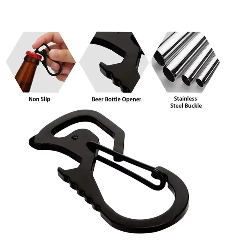 Stainless Steel Rope Camping Telescopic Burglar Chain Key Holder Tactical Keychain Outdoor Key Ring Return Retractable Key Chain
