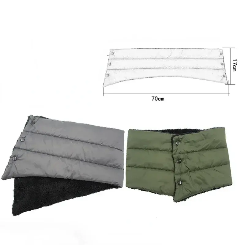 Fashion Design Thick Neck Warm Head Scarf Unisex Winter Scarves Waterproof Warm Velvet Scarf Outdoor Down Scarf