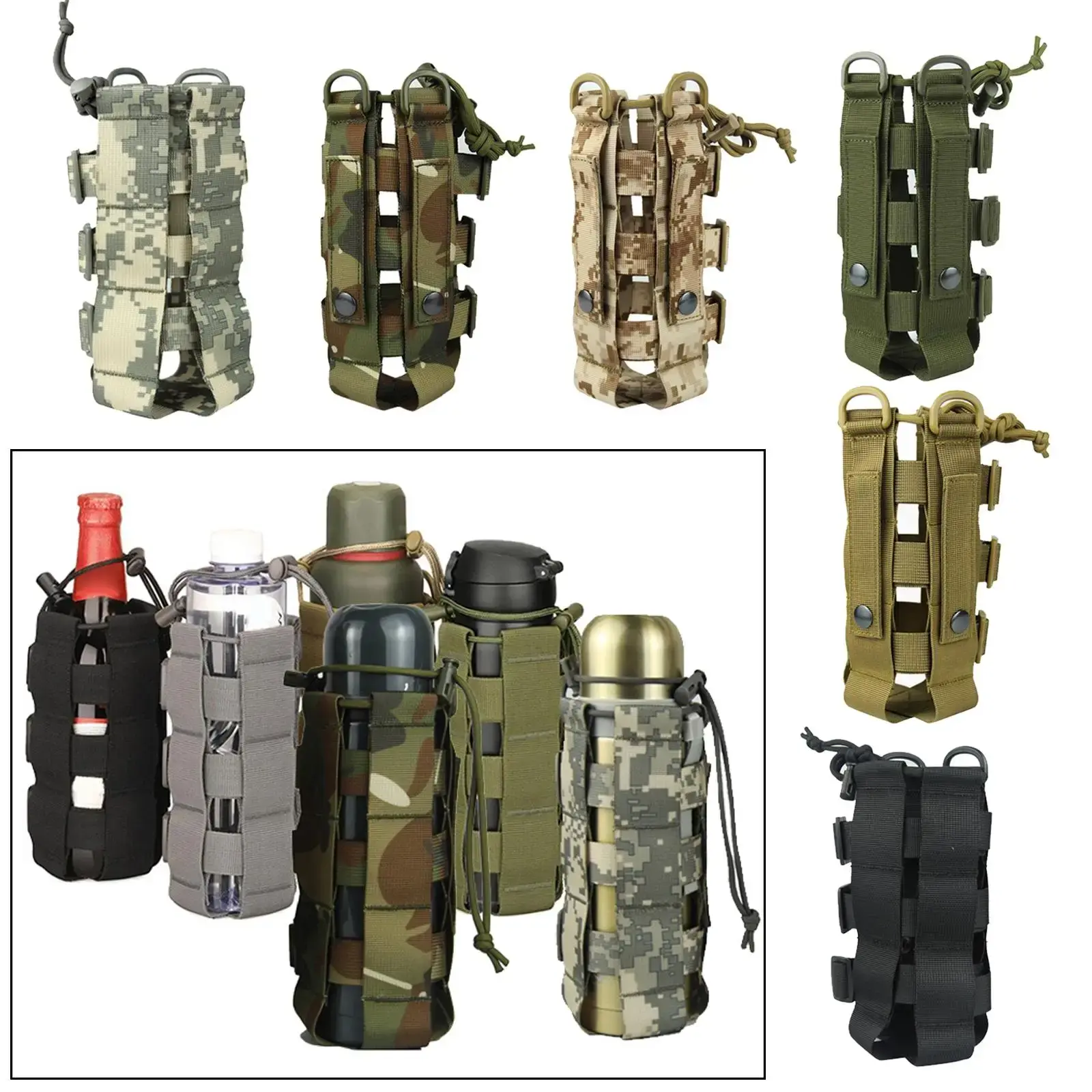 Capacity Kettle Bag Sports Water Bottle Case Insulated Bag Pouch Holder Cover Outdoor Hiking Water Bottle Pouch Bag