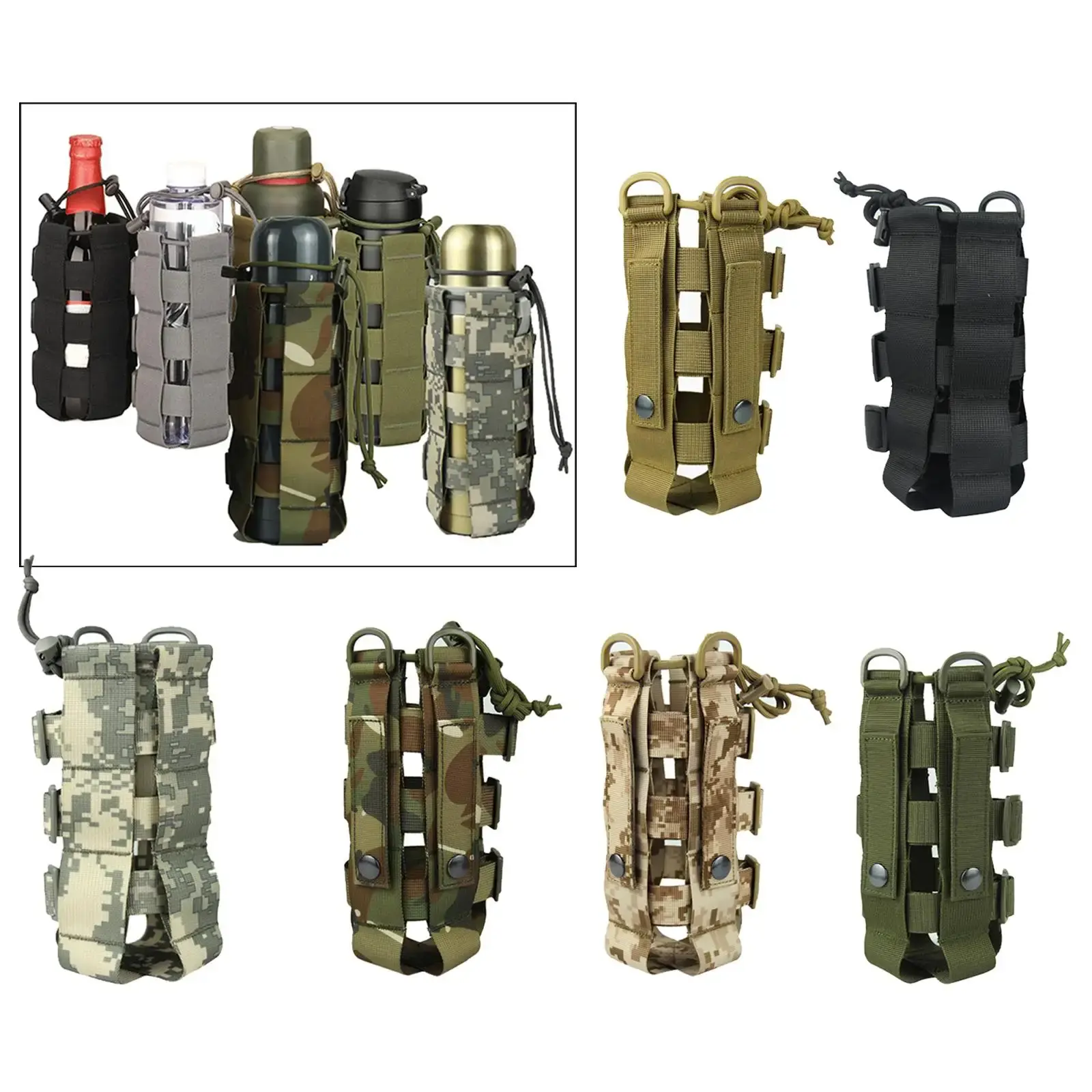 Capacity Kettle Bag Sports Water Bottle Case Insulated Bag Pouch Holder Cover Outdoor Hiking Water Bottle Pouch Bag