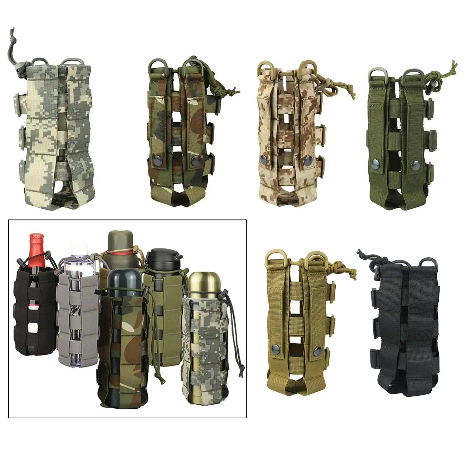 Capacity Kettle Bag Sports Water Bottle Case Insulated Bag Pouch Holder Cover Outdoor Hiking Water Bottle Pouch Bag