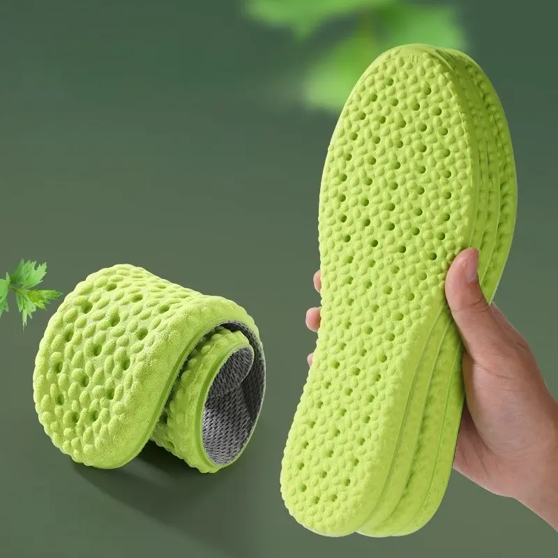 2PCS Feet Orthopedic Shoe Sole Running Soft Memory Foam Insoles For Shoes Men Women Deodorant Absorb-Sweat Massage Sport Insole