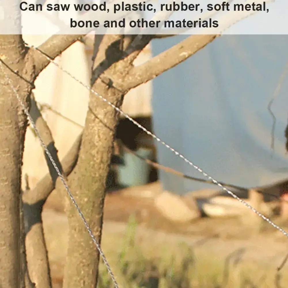 Outdoor Manual Hand Steel Wire Saw Hand Chain Saw Cutter Portable Travel Camping Emergency Gear Steel Wire Kits Survival Tools