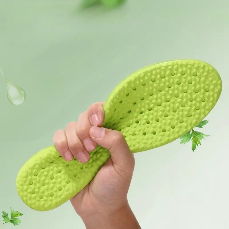 2PCS Feet Orthopedic Shoe Sole Running Soft Memory Foam Insoles For Shoes Men Women Deodorant Absorb-Sweat Massage Sport Insole
