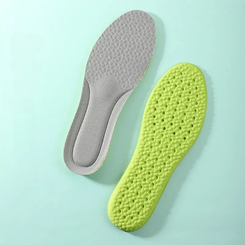2PCS Feet Orthopedic Shoe Sole Running Soft Memory Foam Insoles For Shoes Men Women Deodorant Absorb-Sweat Massage Sport Insole