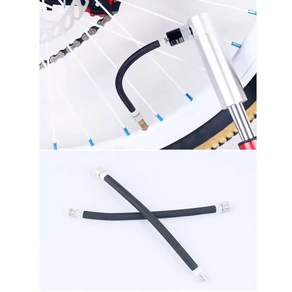 1PC Longer Use 150Psi Schrader A/V Valve Bicycle Pump Extension Hose Tube Pipe Cord Portable Bike Pumping Service Parts