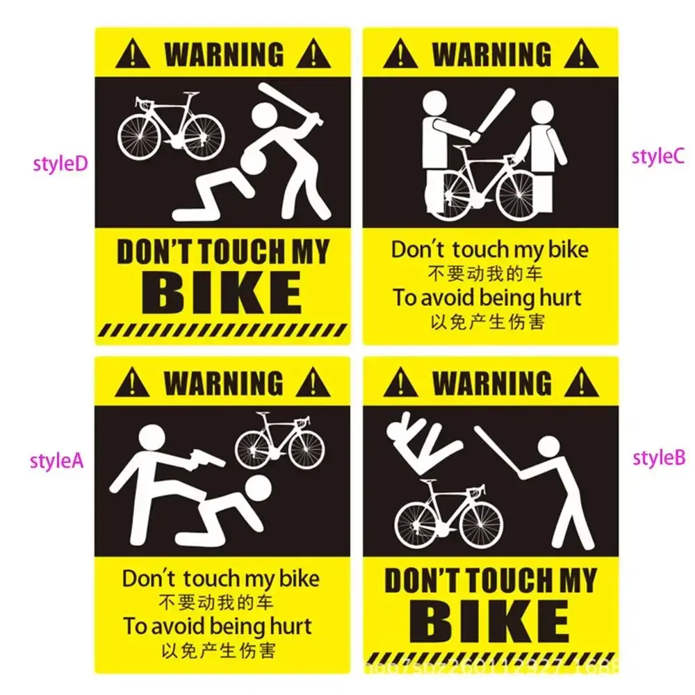 3D MTB Bike Scratch Resistant Protect Frame Removeable Sticker Road Bicycle Paster Don't Move My Bike Car Auto Decal Guard Cover