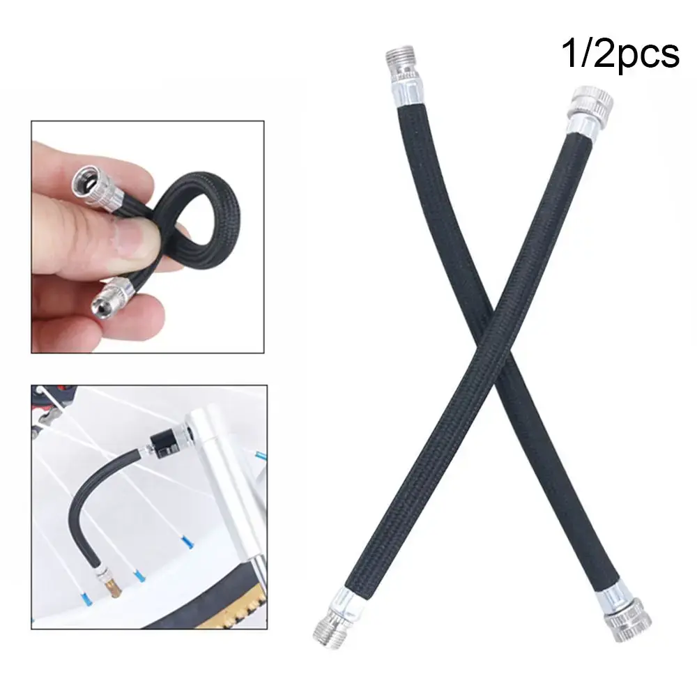 1PC Longer Use 150Psi Schrader A/V Valve Bicycle Pump Extension Hose Tube Pipe Cord Portable Bike Pumping Service Parts