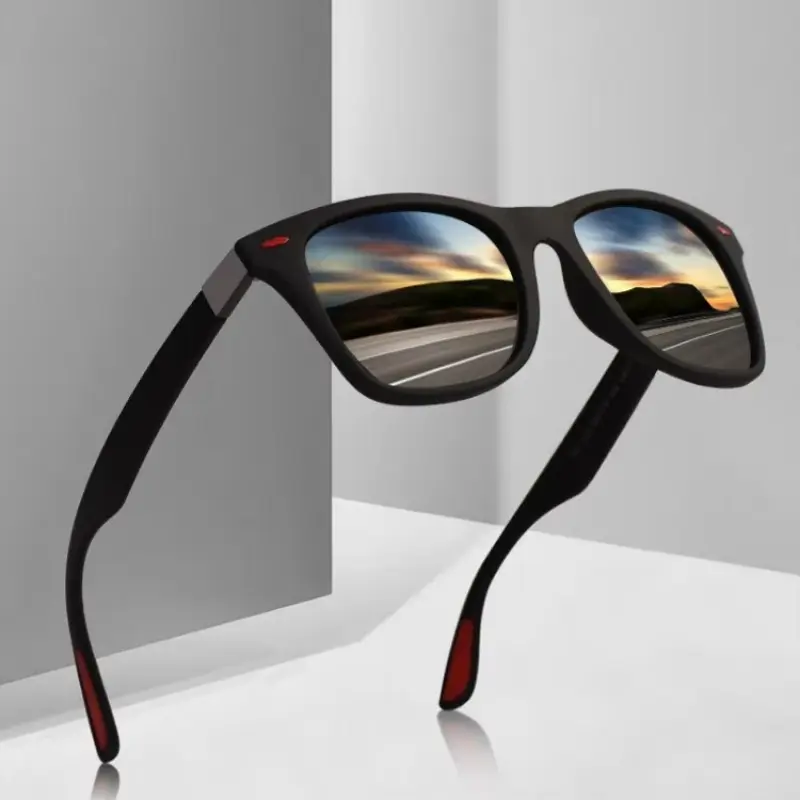 New Polarized Sunglasses for Men TR90 Fashion Luxury Designer Sunnies for Women Colorful Film Anti UV Outdoor Sun Eyeglass