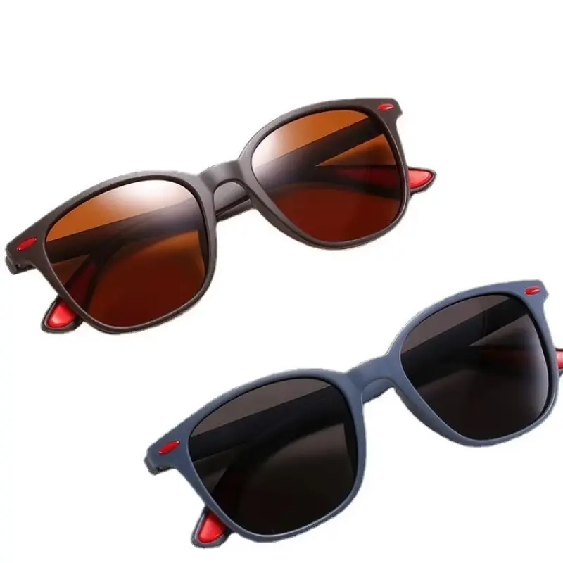 New Polarized Sunglasses for Men TR90 Fashion Luxury Designer Sunnies for Women Colorful Film Anti UV Outdoor Sun Eyeglass