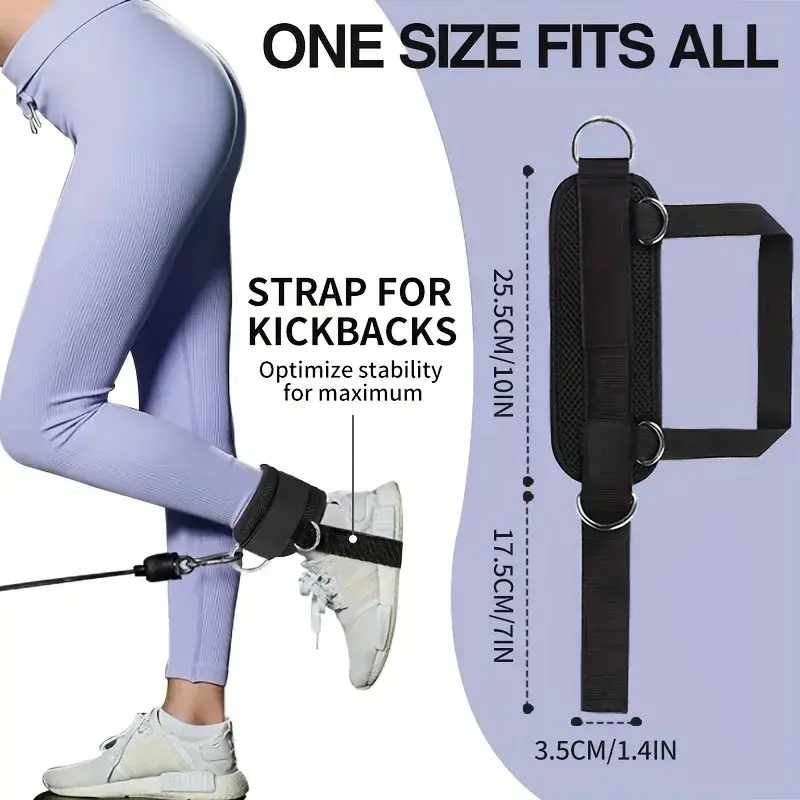 Padded Ankle Straps Ankle Straps for Cable Machines Double D-Ring Fitness Ankle Cuffs for Gym Workouts Rebate Leg Extensions