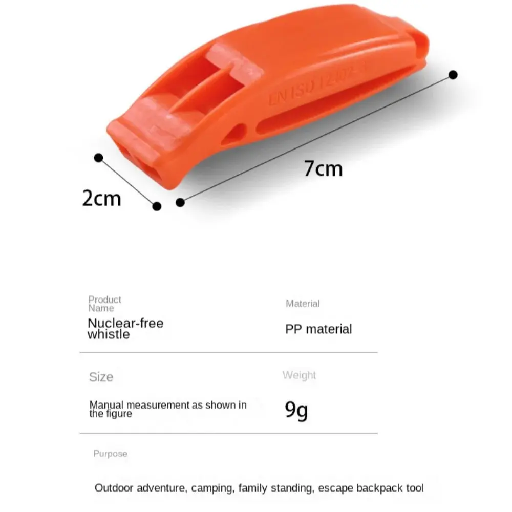 Outdoor Survival Whistle Camping Hiking Rescue Emergency Whistle Diving Football Basketball Match Whistle Anti loss Clip