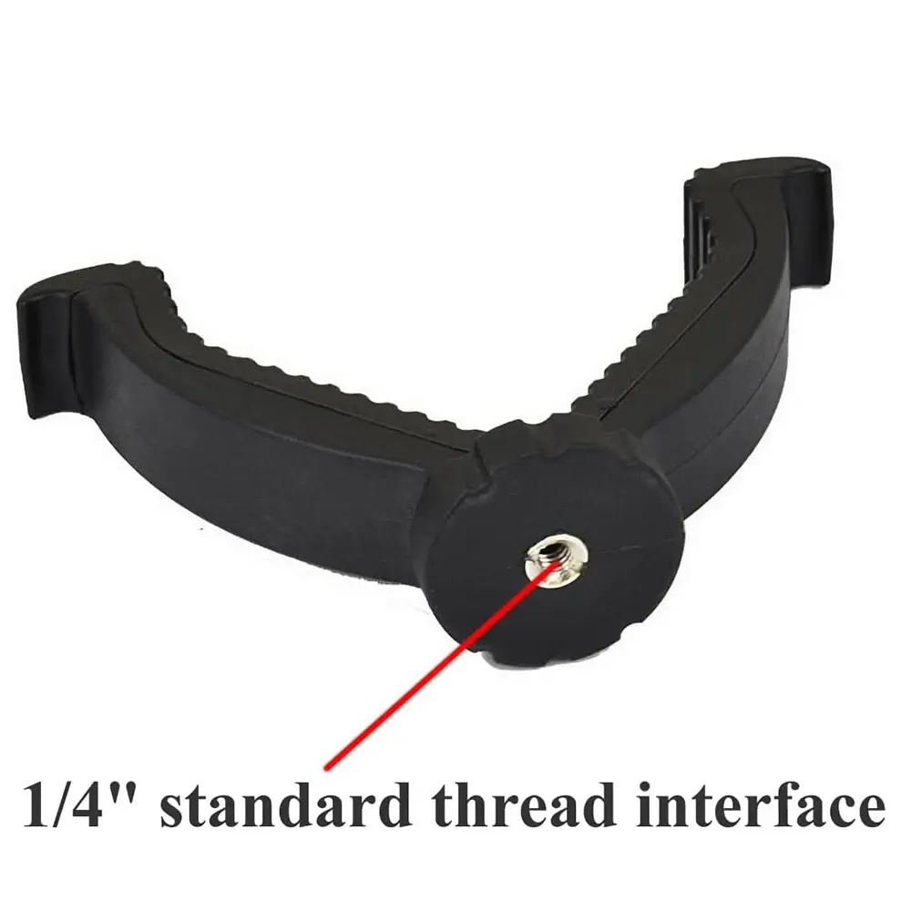 Outdoor Camera V Joch Top Mount Lightweight Holder Holder Attachment with 1/4 "Thread for Hunting One Leg Tripod