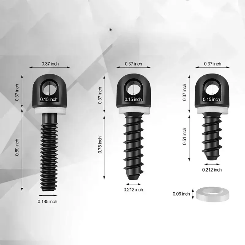 3Pcs/set Tactical Sling Swivel Studs Mounting Screw Kit for Rifles Swivel Stud Base Hunting Airsoft Wargame