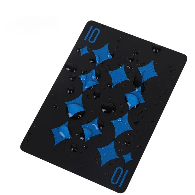 54pcs/set-Cardwaterproof Black Matte Playing  Black Plastic Card Board Game Card PVC Card