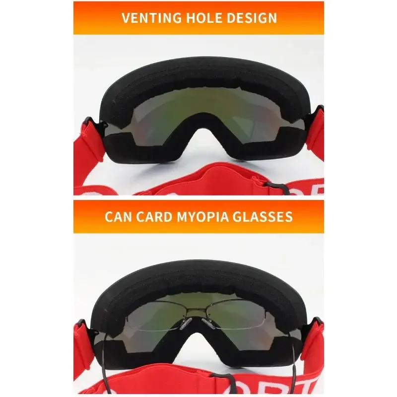 Lightweight Professional Ski Goggles Men UV400 Adult Anti-fog Snowboard Skiing Glasses Women Ultra-light Winter Snow Eyewear