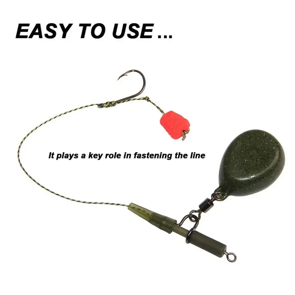 Heavy Duty Safety Clips Tail Rubbers Cone Kit Quick Change Swivel Snap Connector Leads Weight Seeker Carp Fishing Tackle