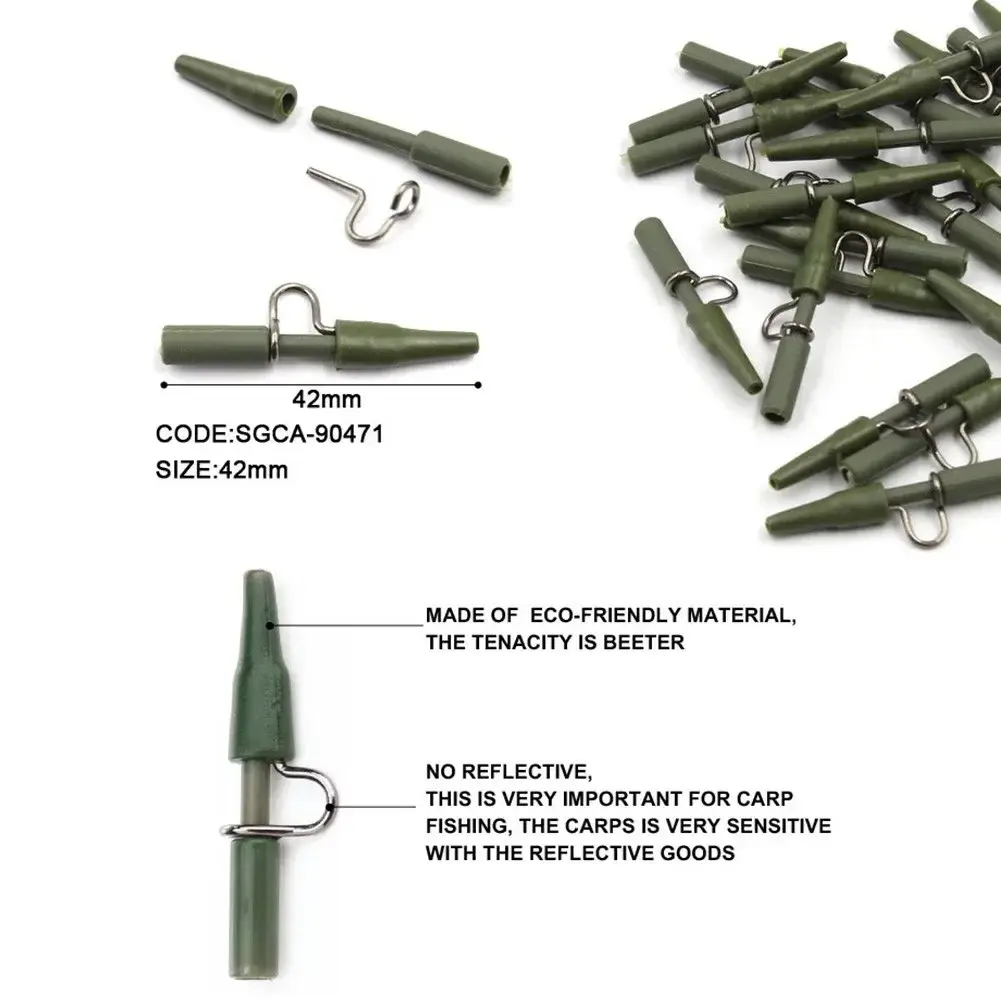 Heavy Duty Safety Clips Tail Rubbers Cone Kit Quick Change Swivel Snap Connector Leads Weight Seeker Carp Fishing Tackle