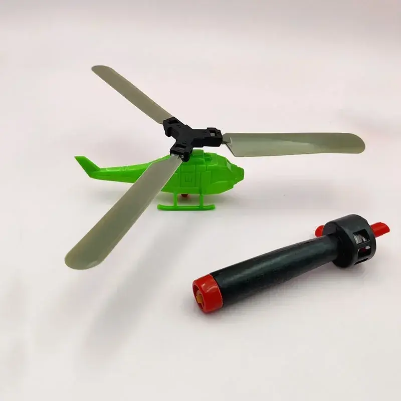 1/3sets Bamboo Dragonfly Handle Pull Helicopter Children's Outdoor Games Sports Toys for Boys Girls