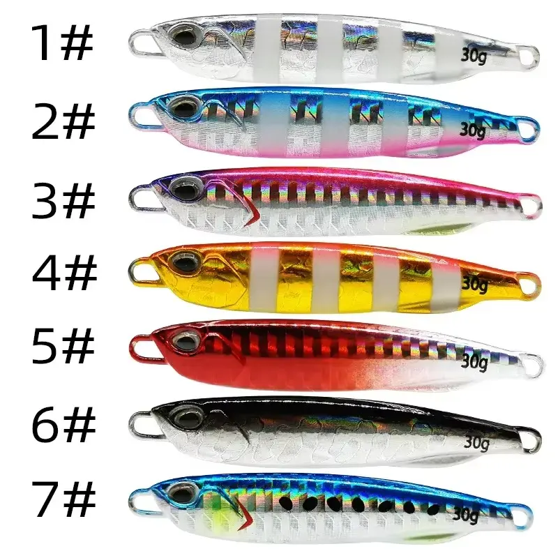 Lure Metal Cast Jig Spoon 10/15/20/30/40/50g Shore Casting Jigging Fish Sea Bass Fishing Lure Artificial Bait Tackle