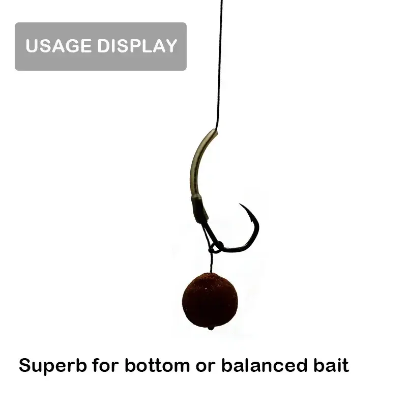 20pcs Carp Fishing Hook Kickers D Rig Kicker Aligners Hooks Sleeves Rigs Long Kicker Accessories End Terminal Tackle