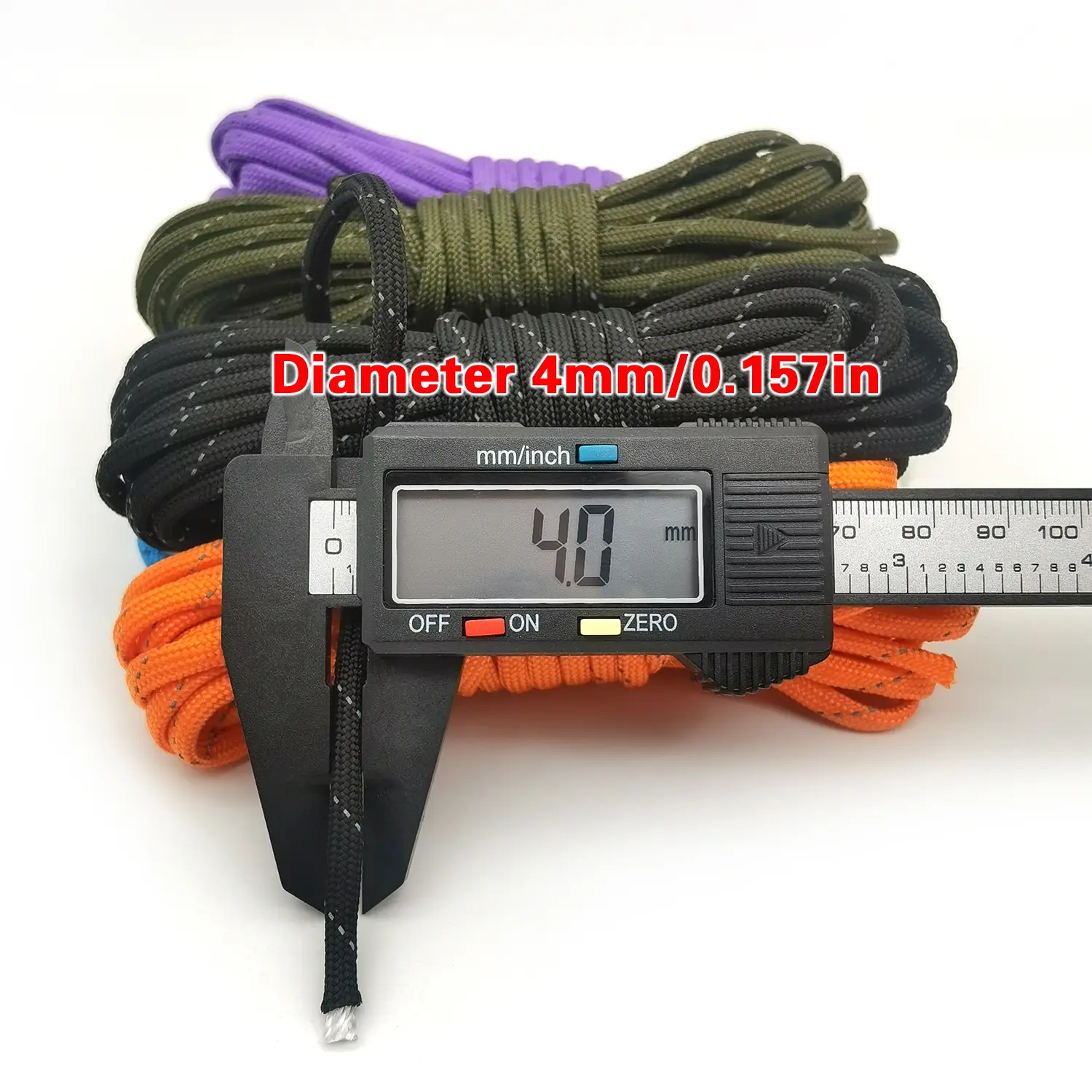 5m/10m 7-core reflective paracord 4mm diameter Outdoor camping night reflective tent rope Hiking Tent Accessories Bracelet rope
