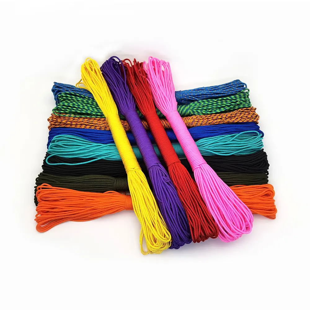 100meters 2mm Solid Parachute Cord Lanyard Rope Mil Spec Type One Strand Climbing Camping Survival Equipment Paracord