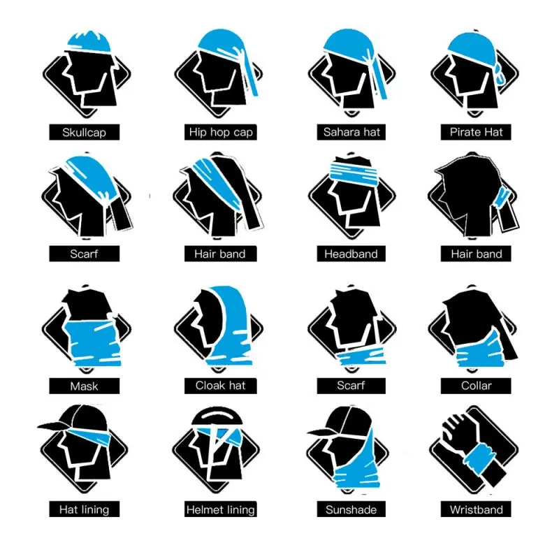 Ourdoor Cycling Hiking Camping Hunting Running Neck Tube Scarf Bandana Bike Motorcycle Face Mask Bandana Magic Scarf Women Men